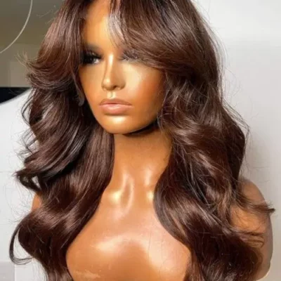 Brown Lace Front Human Hair Wigs
