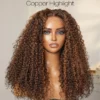P4/27 Highlight Curly Bob Wigs - Image 2