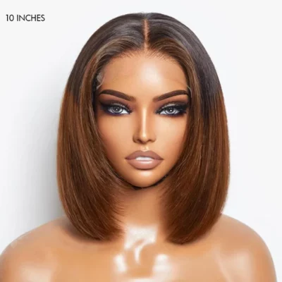 Ombre Brown Bob HD Lace Front Wigs