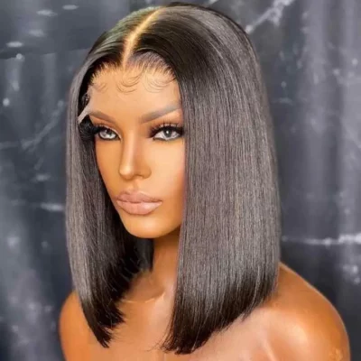 Wear and Go 3D Bob Glueless Hd Lace Front Human Hair Wigs