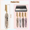 Hot Comb 2 in 1 Rhinestone Hair Straightener Curler Comb Flat Iron with 5 Temperature Settings for Home Salon Wet Dry Hair Use 6
