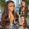 Body Wave Highlights Synthetic Wigs