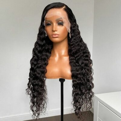 Deep Curly Lace Front Human Hair Wig