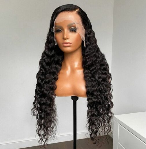 Deep Curly Lace Front Human Hair Wig - Image 2