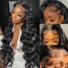 Natural black Body Wave Lace Front Human Hair Wigs - Image 3
