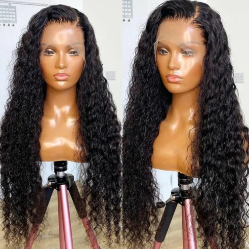 Deep Curly Lace Front Human Hair Wig - Image 3