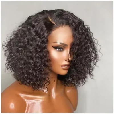 Beautifull 😍 13x4 Short Curly Human hair Lace Front Human Hair Wig