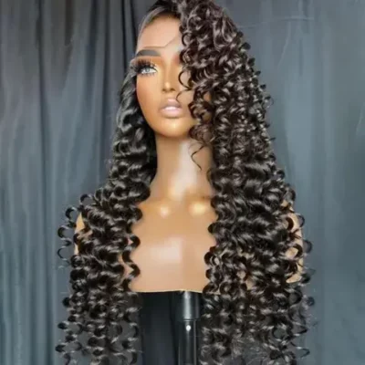 Loose Curly 13x4 Lace Front Human Hair Wig