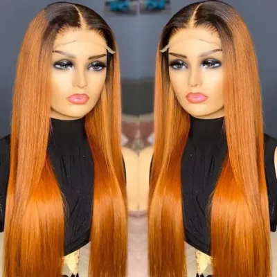 1b Ginger Orange 13x4 Lace Front Human Hair Wigs