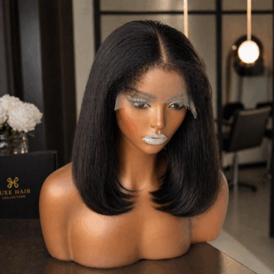 5X 5 HD 180% 10" Yaki+Afro baby's hair Lace wig