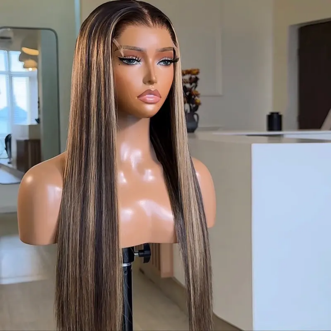T1b/Highlight Blonde Straight Wigs 13x4 Transparent Lace Front Wigs (Copy) - Image 3