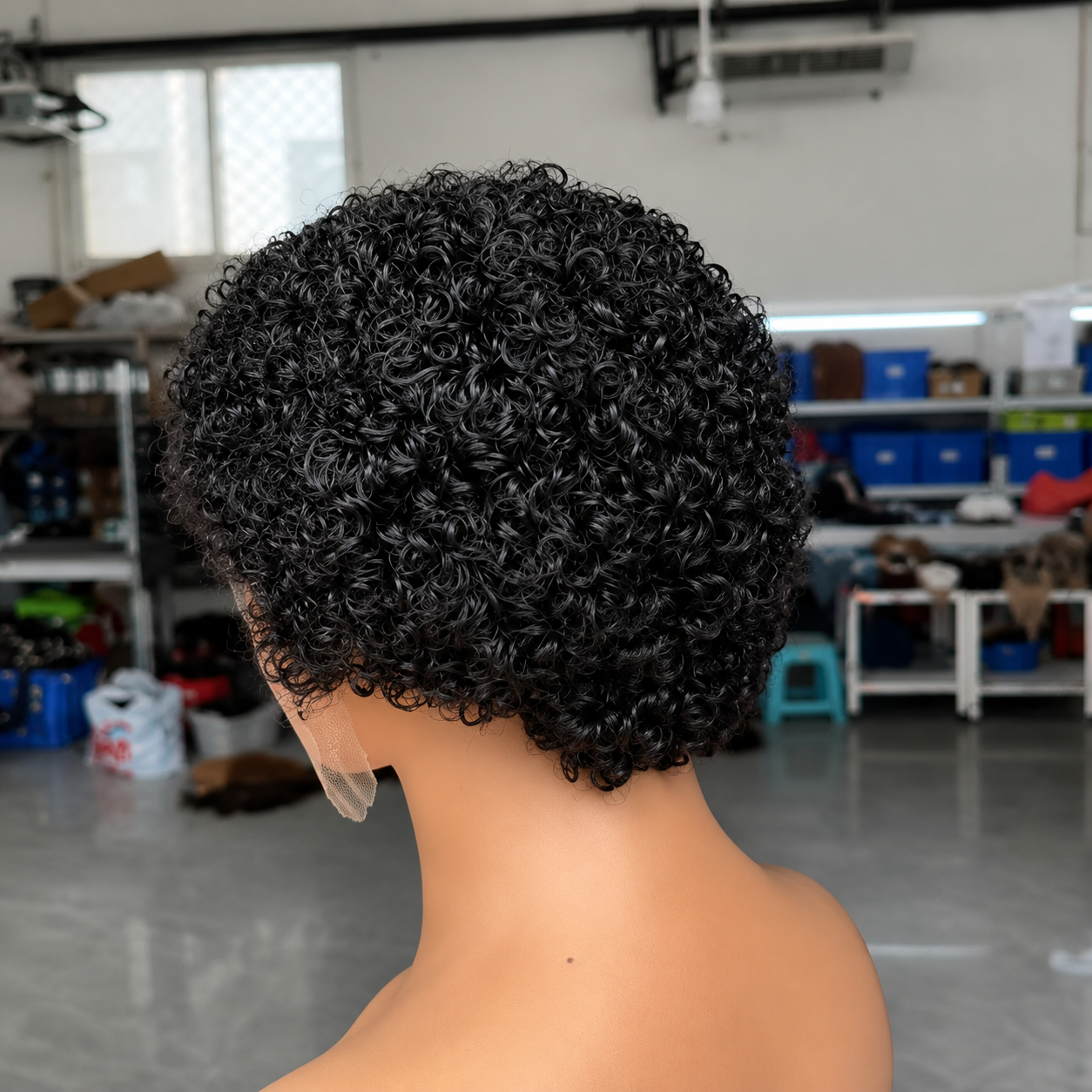 13X4HD 6"-180% Curly pixie wig looks - Image 6