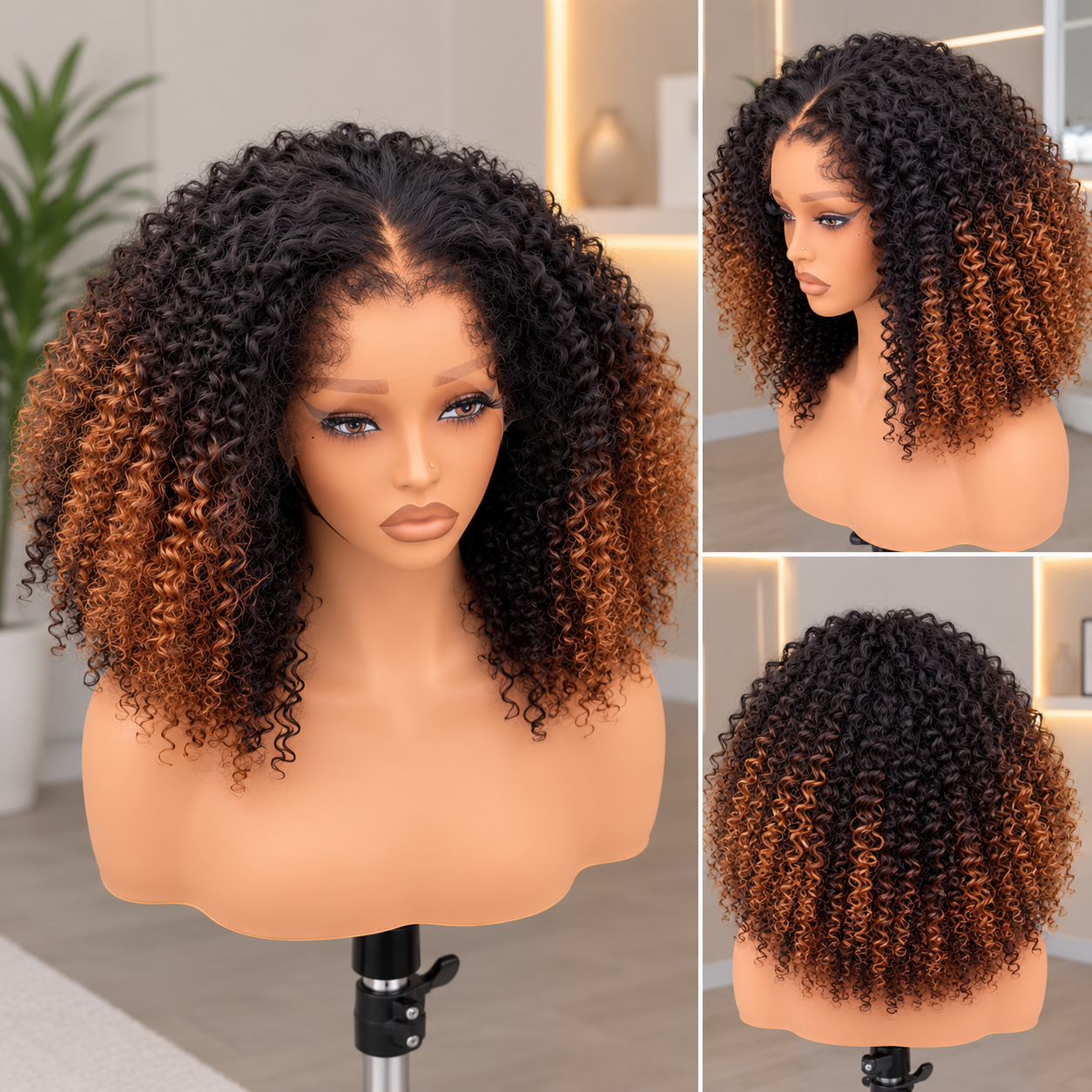 13X4HD 14"-150% Afro+M+baby's hair - Image 5